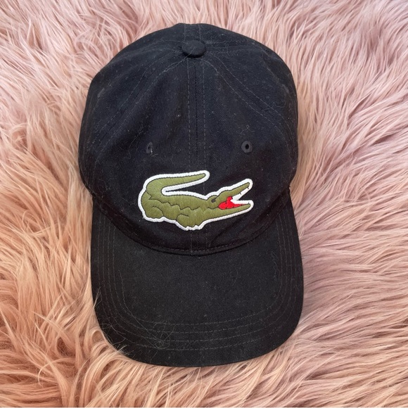 Unisexe Lacoste cap black cotton - Picture 1 of 6